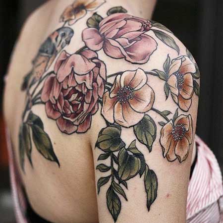 Tattoos Flower Vintage Small
