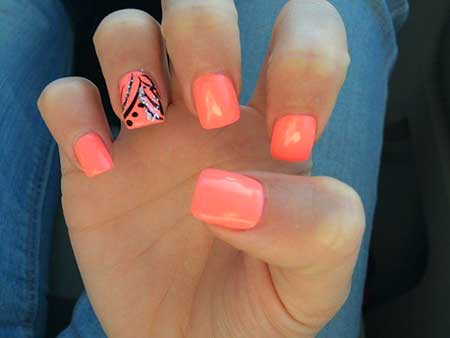 1-Summer-Nails-Summer-Simple-Coral-2017052114