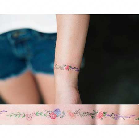 Small Tattoos Flower Small Wrist 2017 - 13