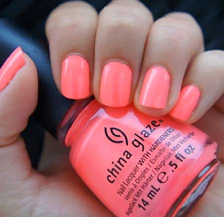 Summer Nails Summer Simple Coral - 14