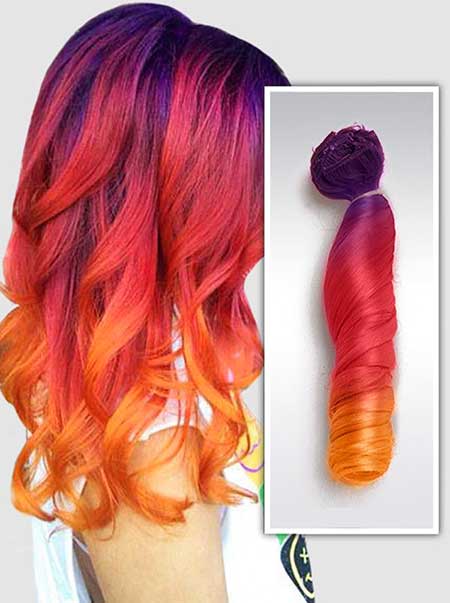 Red, Red Ombre, Wig