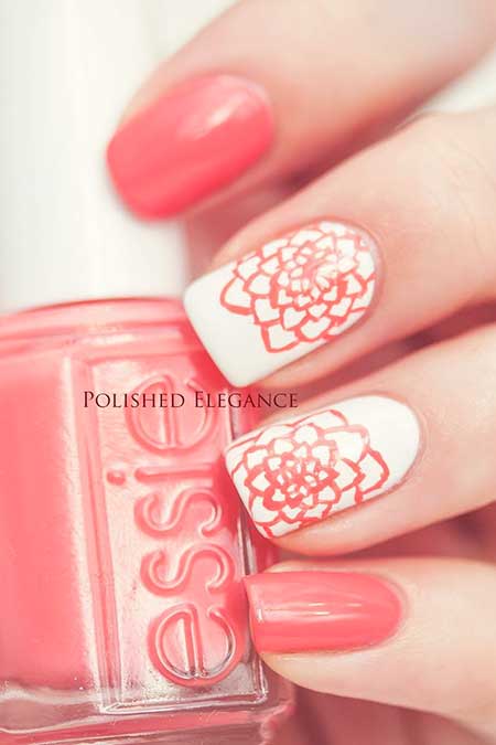 19-Summer-Nails-Summer-Simple-Coral-2017-2017052132