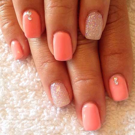 Summer Nails Summer Simple Coral - 23