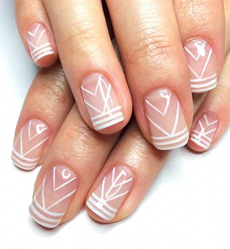Nails Summer Simple White - 26