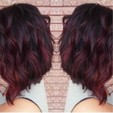 Red, Red, Ombre, Balayage