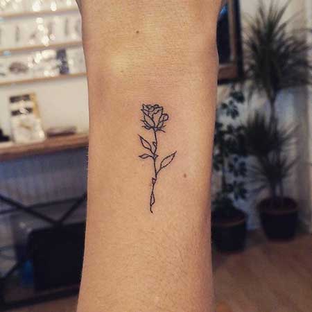 Small Tattoos Flower Small Rose - 31
