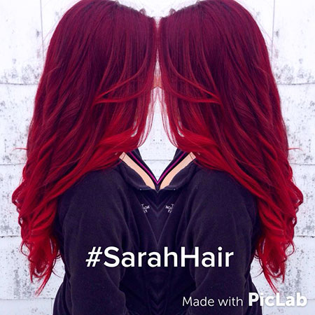 Hair Red Balayage Color