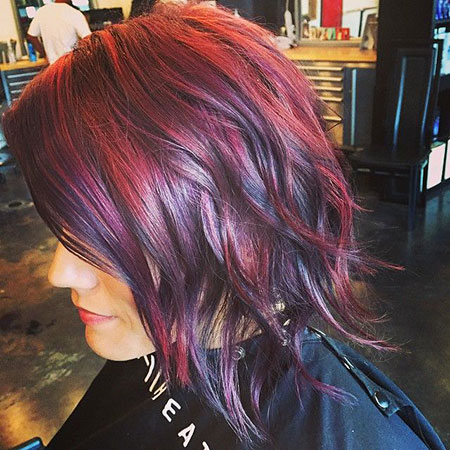 Hair Purple Violet Red