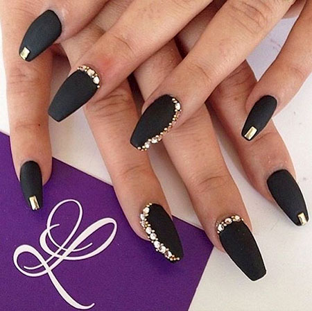 Nails Nail Black Elegant