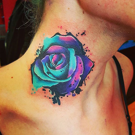 Rose Watercolor Tattoo Tattoos