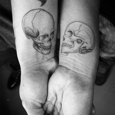 Tattoo Skull Time Love