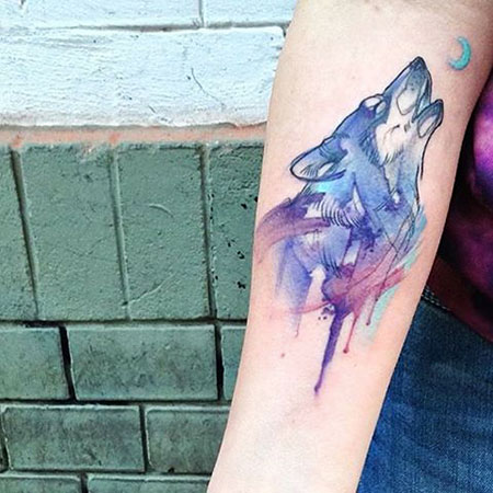 Tattoo Wolf Tattoos Watercolor