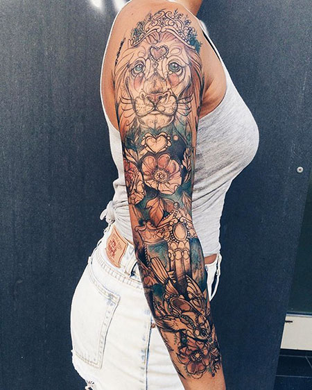 Half Sleeve Tattoo for Women, Tattoo Sleeve Pretty Beautiful