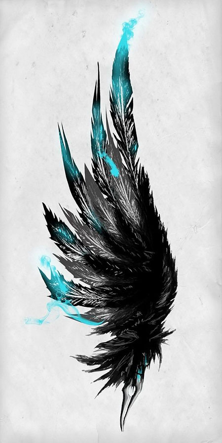 Feather Wings Tattoos Arm