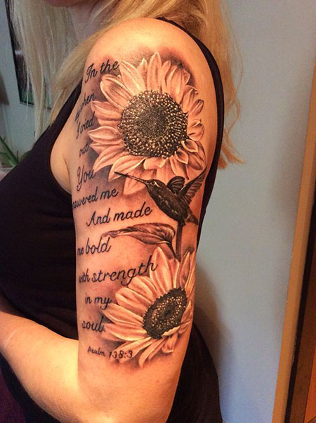 Sunflower Tattoo Sleeve Beautiful