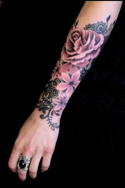Lower Arm Girl Tattoos 