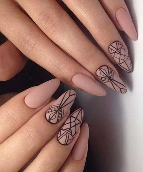 10.Geometric Nail Art