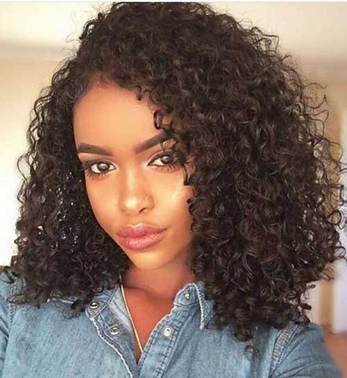 Curly Hairstyle for Medium Hair