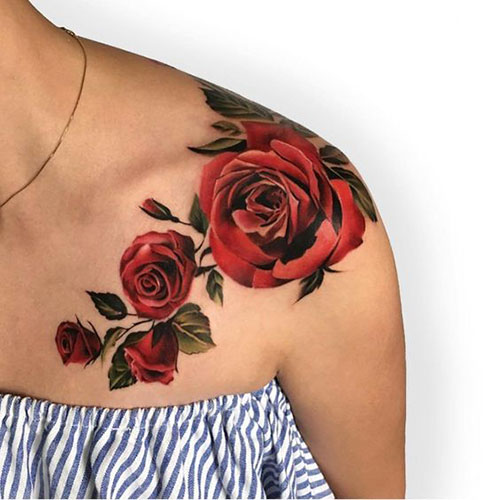 14.Best Rose Tattoo