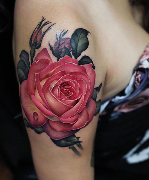 Rose Tattoos for Women-17