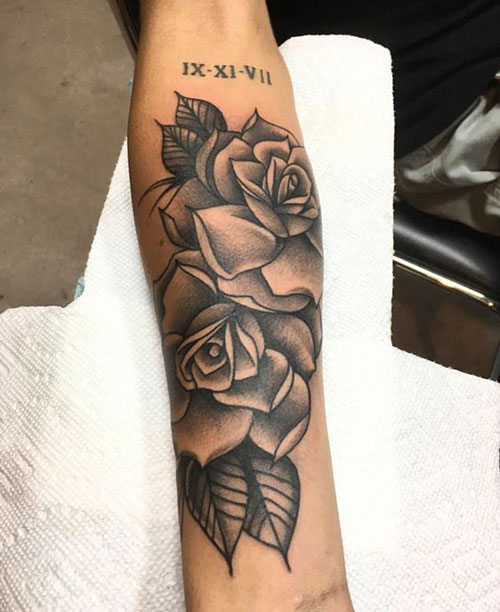 Black Rose Tattoos for Women-9