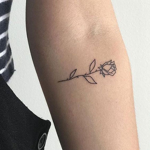Small Rose Tattoos for Women-19