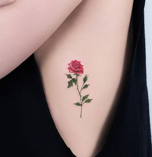 Small Rose Tattoos for Women-6
