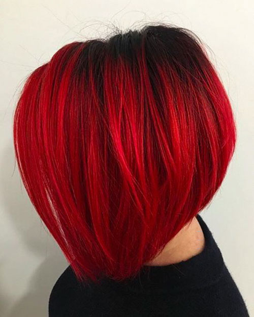 Red Hair Bob Haircut