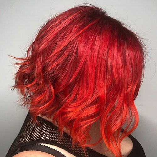 Red Bob Hair