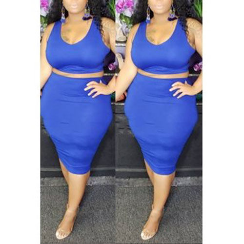 Cute Plus Size Two Piece Outfits