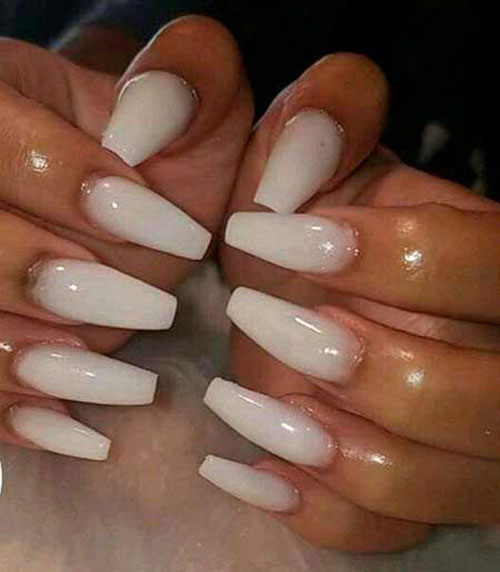 Nails White Acrylic